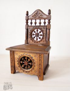 chaise coffre breton antique