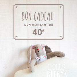 Carte Cadeau Boutique Blebys 40€