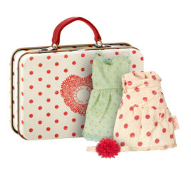 robes maileg avec valise à pois