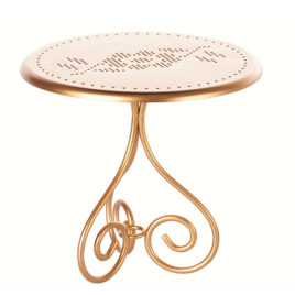 maileg table de café ronde gold