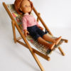 chaise longue vintage poupées