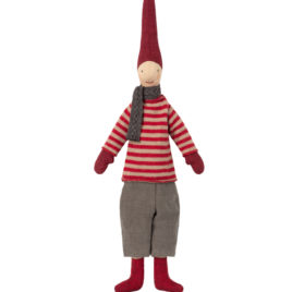 pixy maileg lutin echarpe grise garçon 32 cm