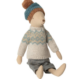 souris maileg hiver garçon winter mouse medium boy