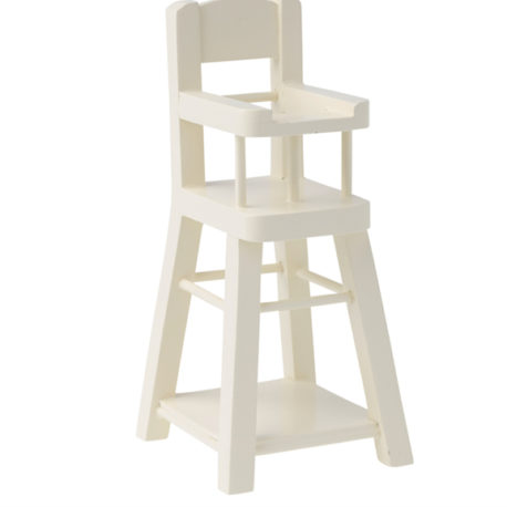 chaise haute maileg blanche en bois micro 11000300 high chair