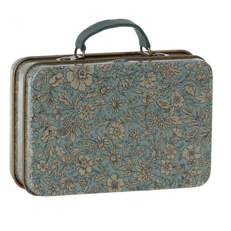 valise bleue maileg suitcase blossom 19-3602-00