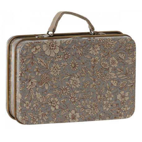 valise maileg small suitcase blossom grey 19-3602-01