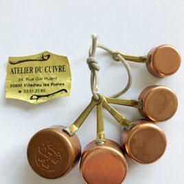 Lot 5 CASSEROLES Cuivre Miniatures – Vendu