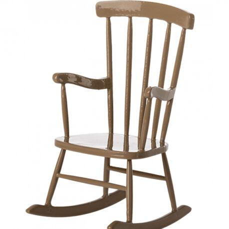 chaise à bascule maileg brun clair 11-3117-01