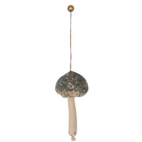 décoration maileg champignon turquoise à fleurs 14-3553-00