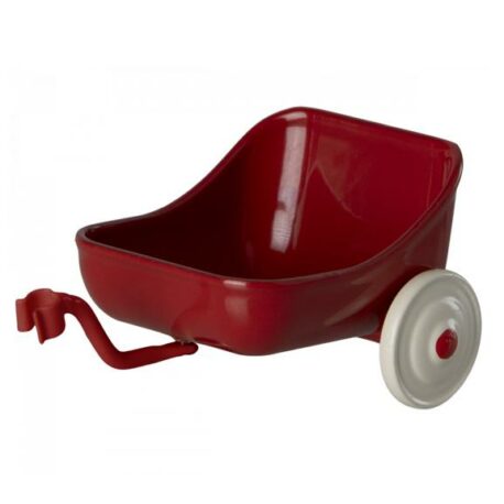 chariot maileg rouge pour tricycle , souris 11-4106-02