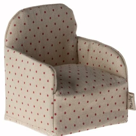 fauteuil maileg à pois 11-4413-00 chair mouse, dot maileg