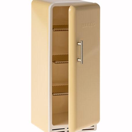 frigo maileg en metal jaune 11-4117-02 miniature fridge